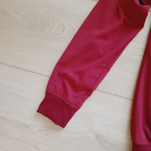 Athleta Brooklyn Bomber Jacket S Tall Burgundy Red Full Zip Soft Shell - Picture 4 of 10